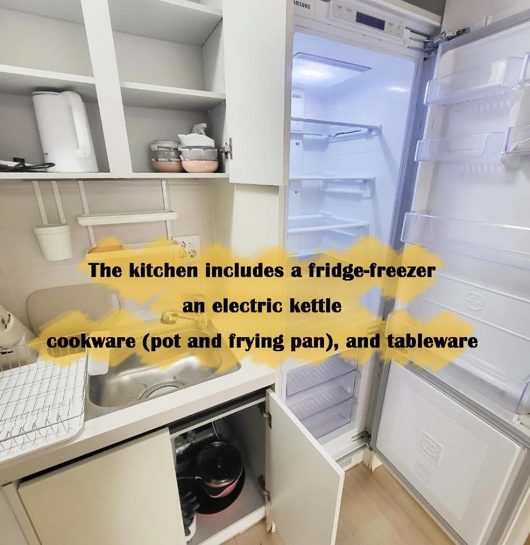 Apartmán 2519#Gangnam Urban Vogue Suites #Top-Rated Unit # All-New Furniture & Peaceful Vibe#Sinnonhyeon 1Min Soul